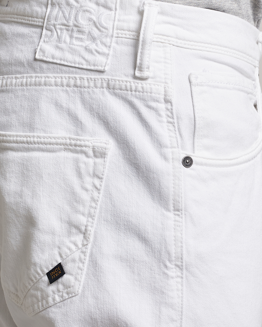 Homme | Pantalons | Incotex | Cotton Stretch 5-Pocket Pants White