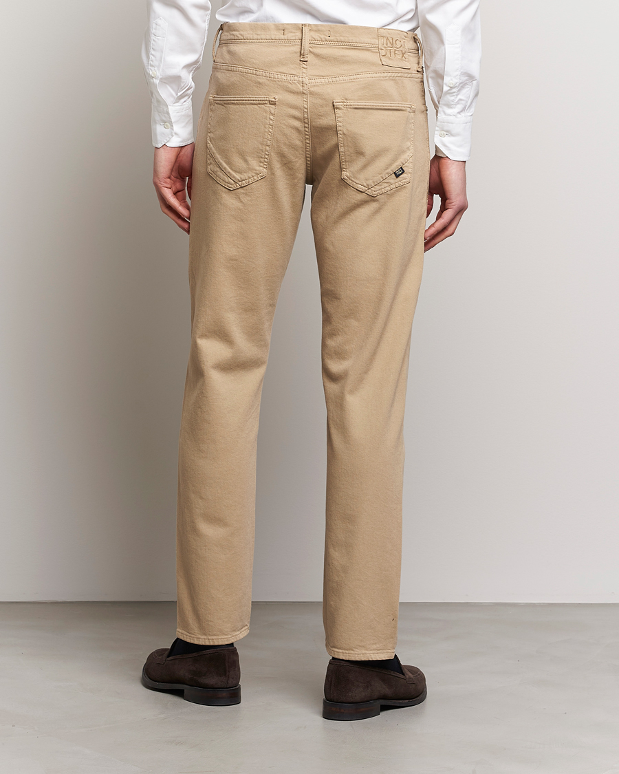Homme | Pantalons | Incotex | Cotton Stretch 5-Pocket Pants Beige