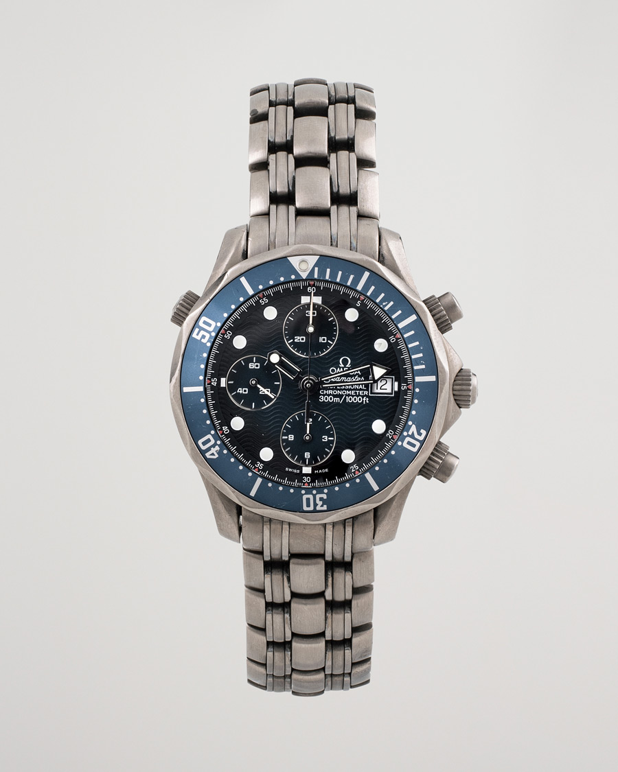 Homme | Omega Pre-Owned Seamaster Diver 300M Chrono 2298.80.00 Titan Blue | Omega Pre-Owned | Seamaster Diver 300M Chrono 2298.80.00 Titan Blue