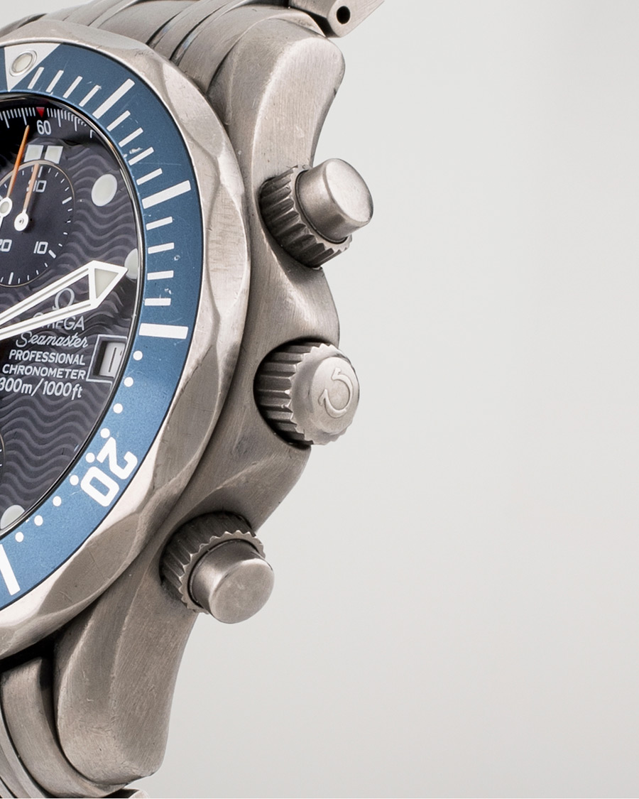 Homme | Omega Pre-Owned Seamaster Diver 300M Chrono 2298.80.00 Titan Blue | Omega Pre-Owned | Seamaster Diver 300M Chrono 2298.80.00 Titan Blue
