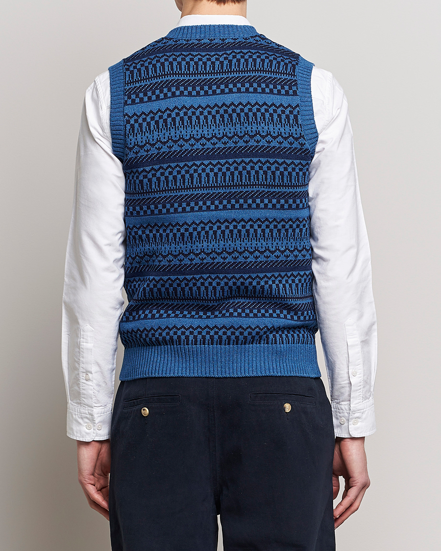 Homme | Pulls Et Tricots | BEAMS PLUS | Knit Fairisle Vest Navy