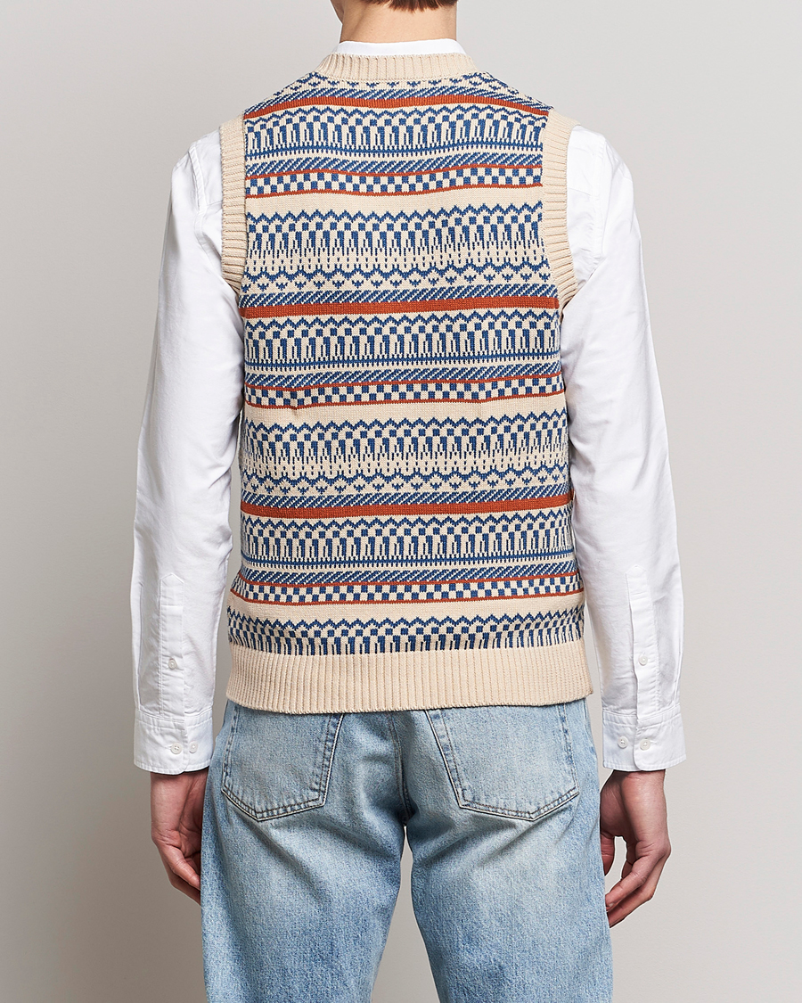 Homme | Pulls Et Tricots | BEAMS PLUS | Knit Fairisle Vest Natural