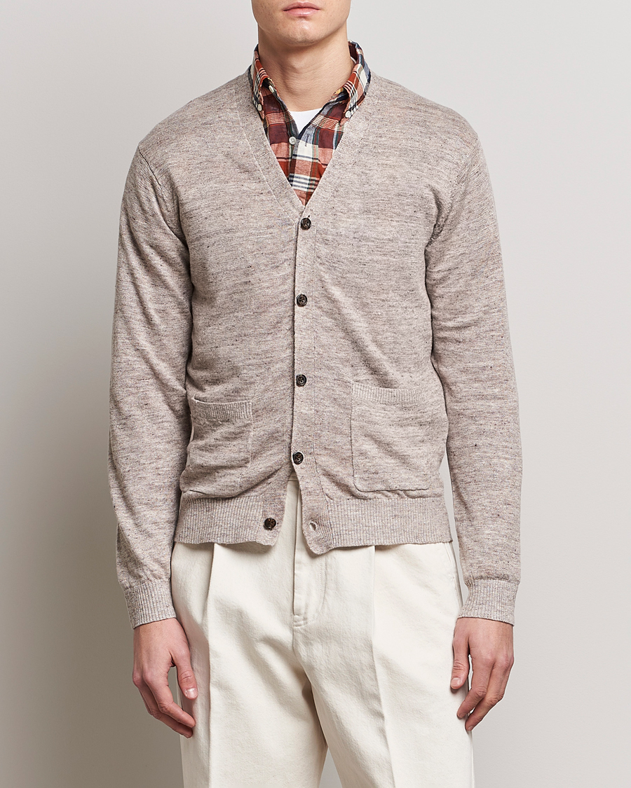 Homme | Pulls Et Tricots | BEAMS PLUS | Linen Cardigan Beige