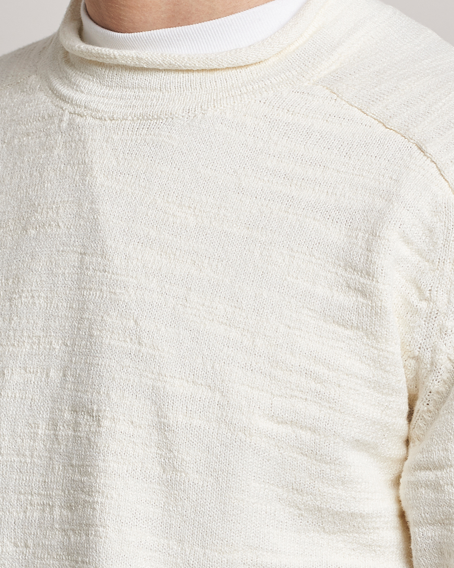 Homme | Pulls Et Tricots | BEAMS PLUS | Linen Crew Neck Sweater White