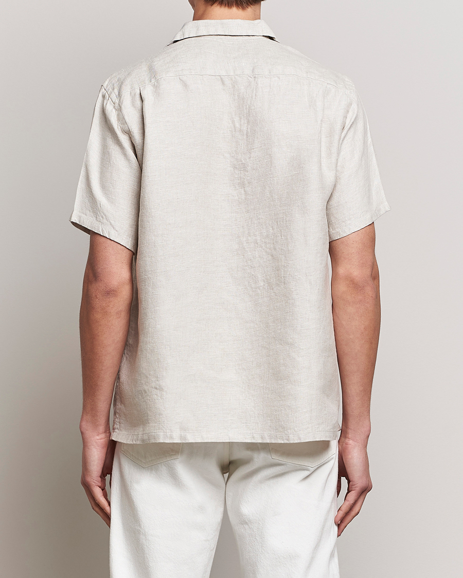 Homme | Chemises | BEAMS PLUS | Linen/Chambray Camp Shirt Natural