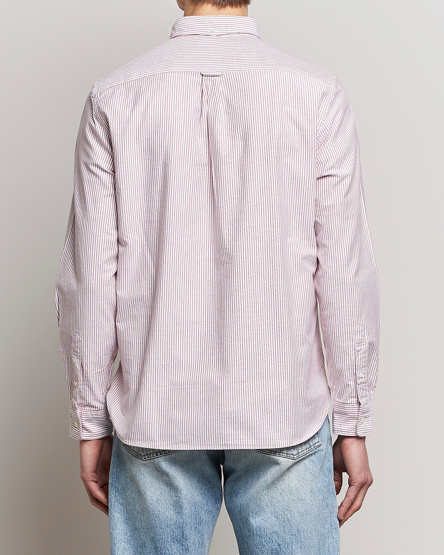 Homme | Chemises | BEAMS PLUS | Oxford Button Down Shirt Wine Stripe