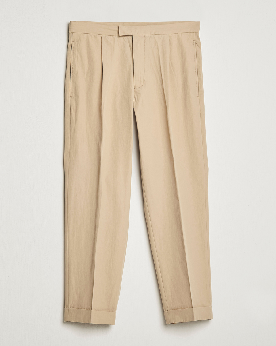 Homme | Pantalons | BEAMS PLUS | Comfort Cloth Travel Trousers Beige