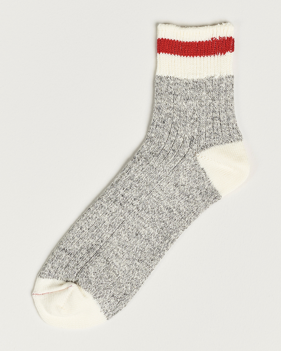 Homme | Sous-Vêtements Et Chaussettes | BEAMS PLUS | 1/4 Rag Socks Grey/Red