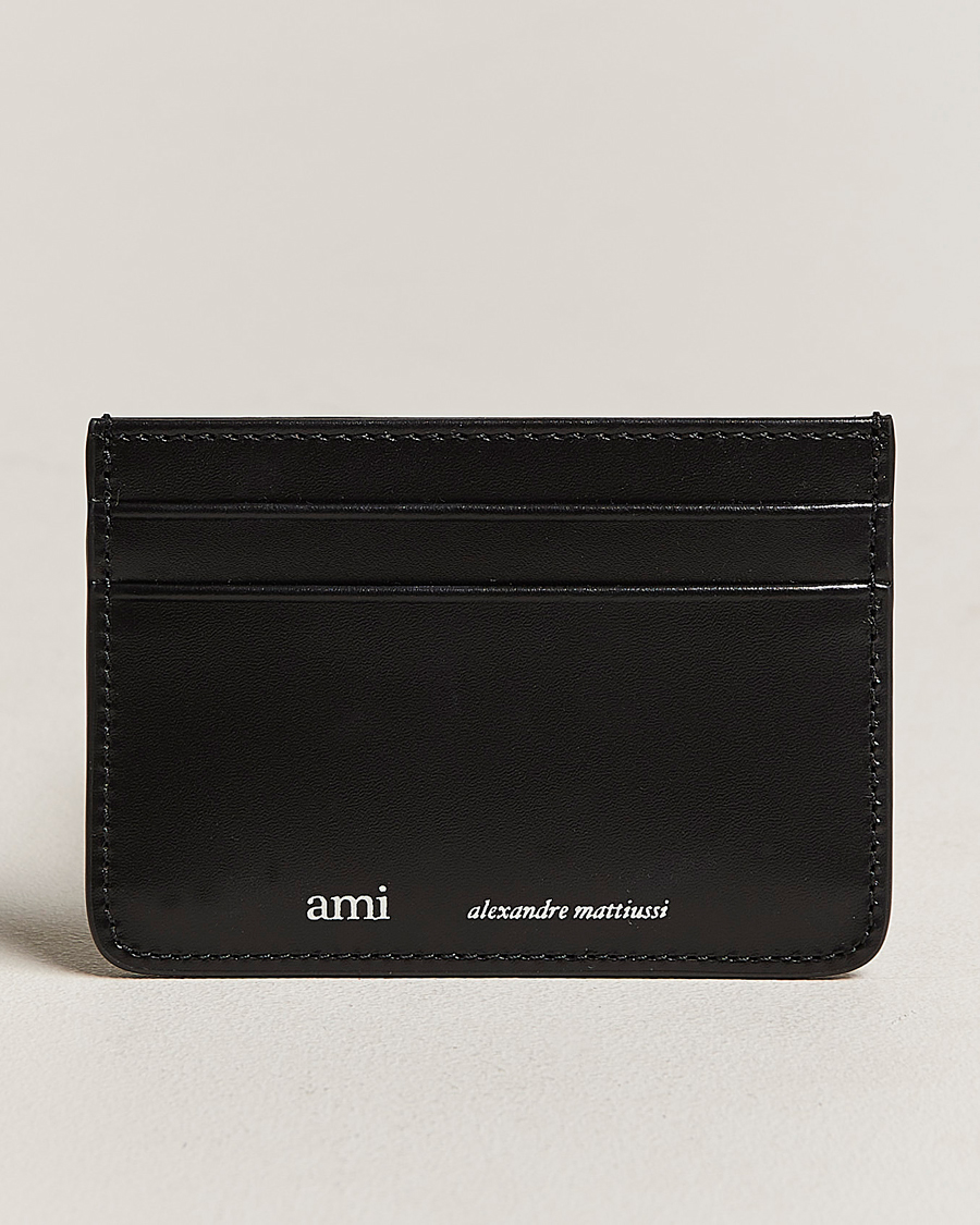 Homme | AMI Leather Card Holder Black | AMI | Leather Card Holder Black