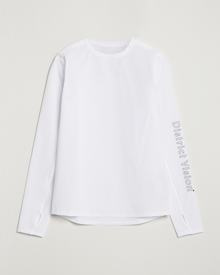 Homme | T-shirts | District Vision | Palisade Long Sleeve Trail Shirt White