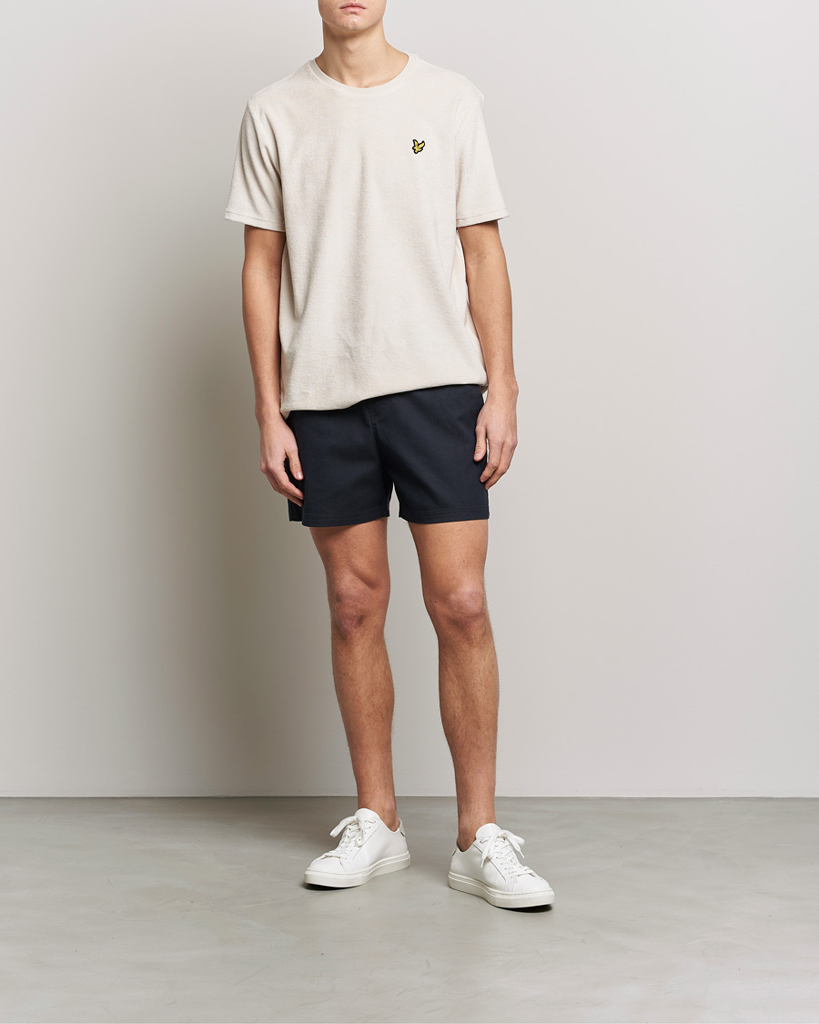Homme | Shorts | Lyle & Scott | Textured Shorts Dark Navy