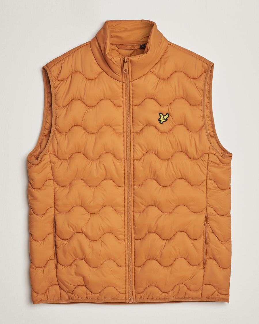Homme | Gilets | Lyle & Scott | Crest Quilted Gilet Vest Salt Burne