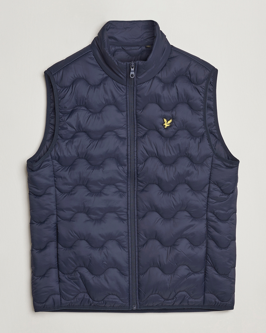 Homme | Gilets | Lyle & Scott | Crest Quilted Gilet Vest Dark Navy