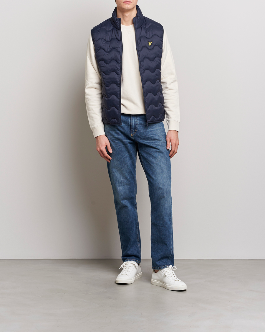 Homme | Gilets | Lyle & Scott | Crest Quilted Gilet Vest Dark Navy
