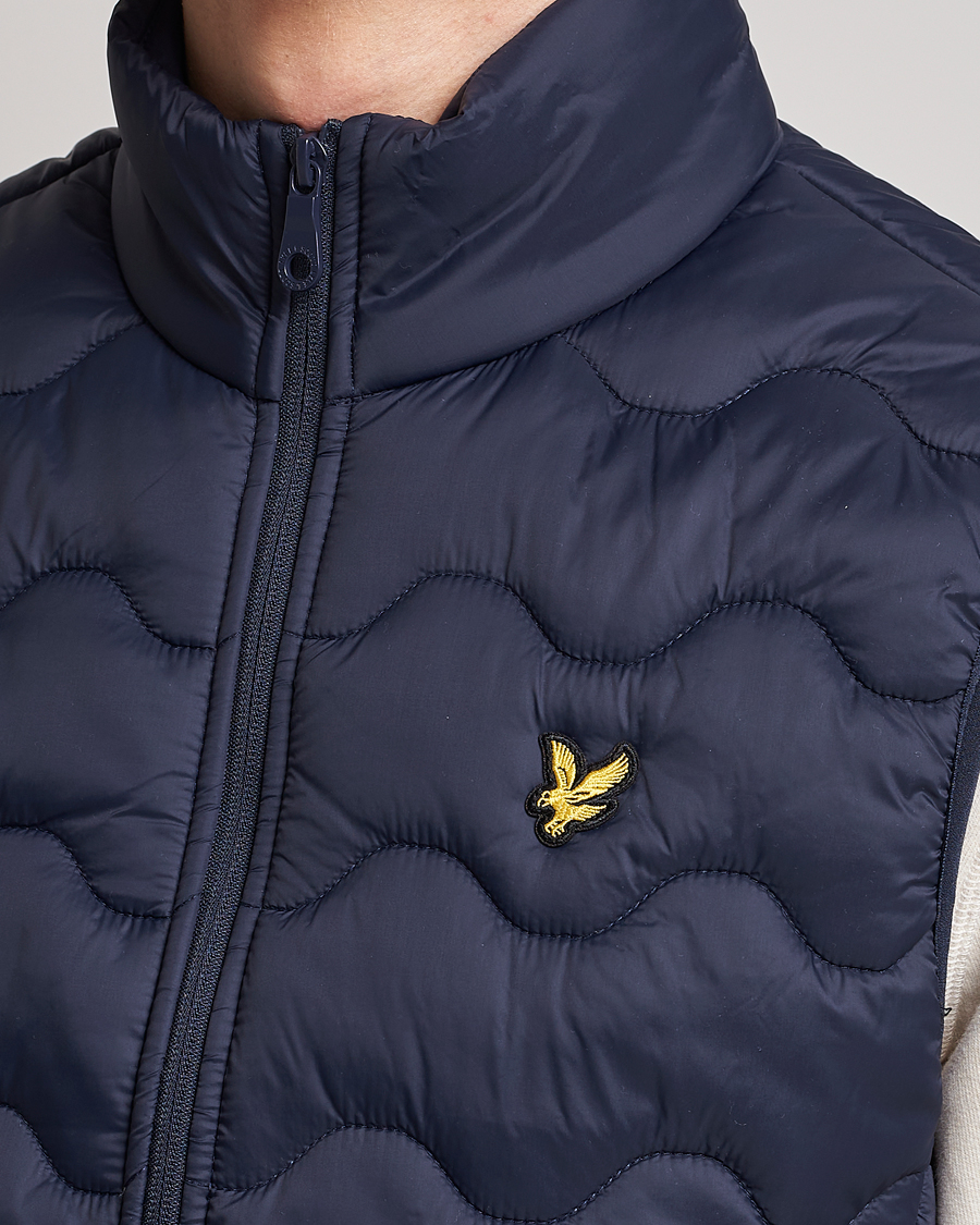 Homme | Gilets | Lyle & Scott | Crest Quilted Gilet Vest Dark Navy