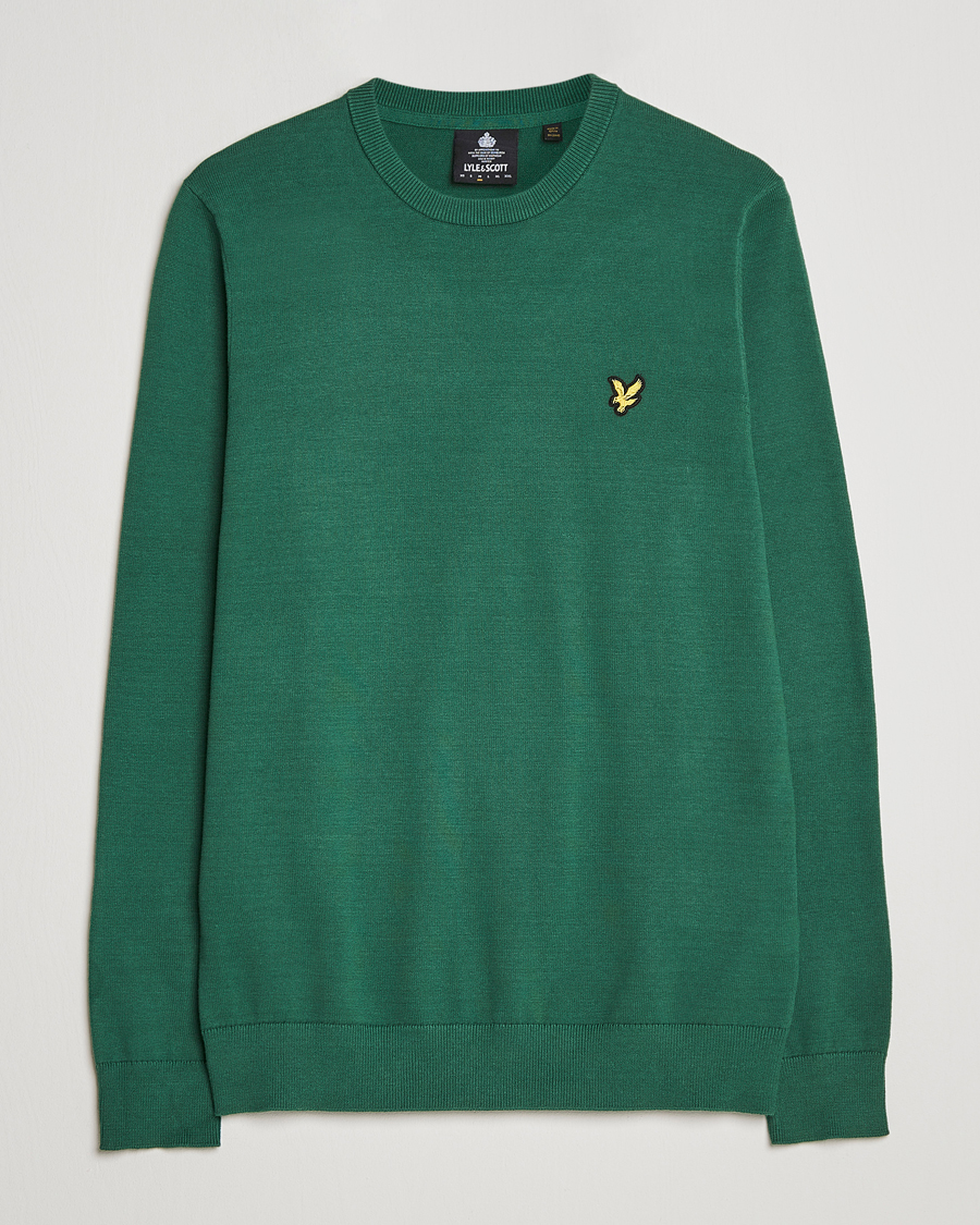 Homme | Pulls Et Tricots | Lyle & Scott | Crew Neck Cotton Sweater English Green