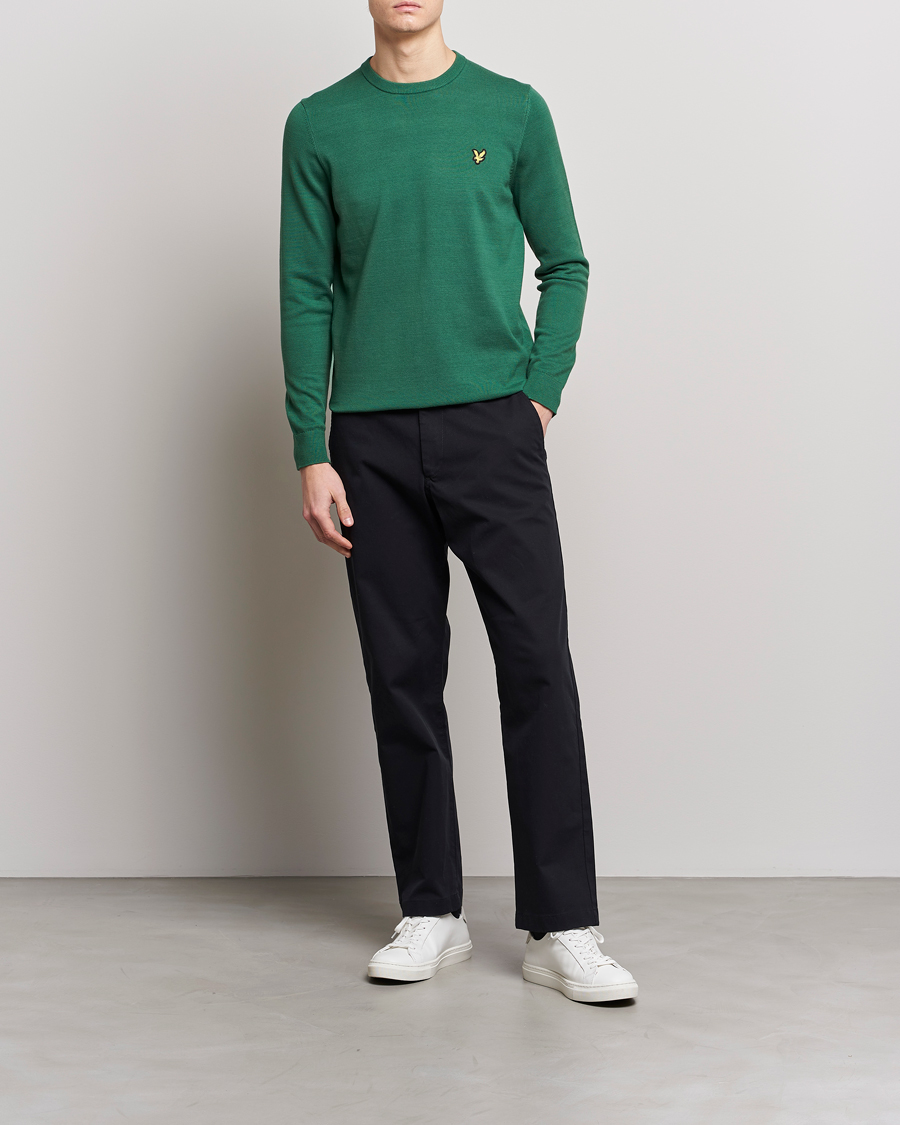 Homme | Pulls Et Tricots | Lyle & Scott | Crew Neck Cotton Sweater English Green
