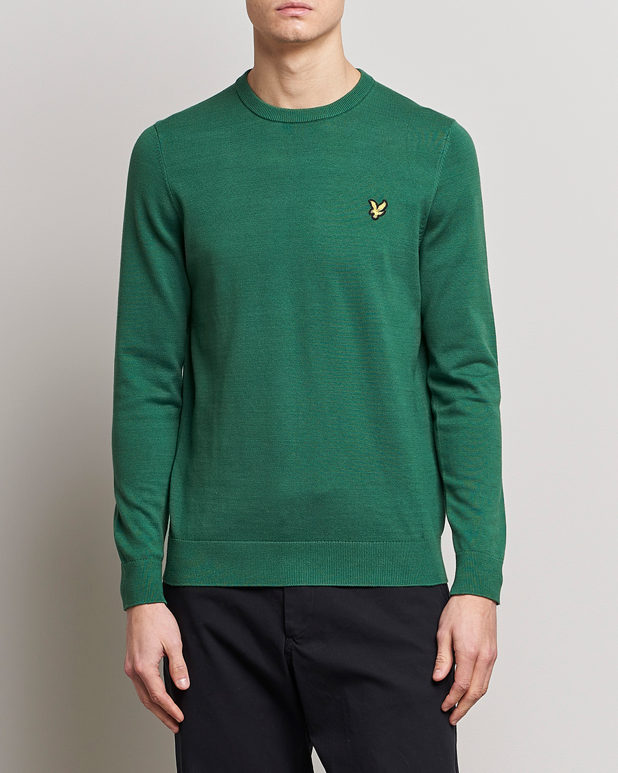 Homme | Pulls Et Tricots | Lyle & Scott | Crew Neck Cotton Sweater English Green