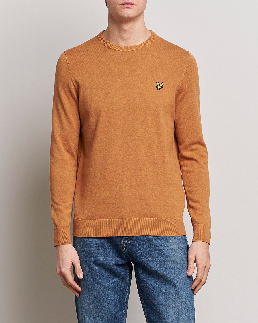 Homme | Pulls Et Tricots | Lyle & Scott | Crew Neck Cotton Sweater Sand Burned