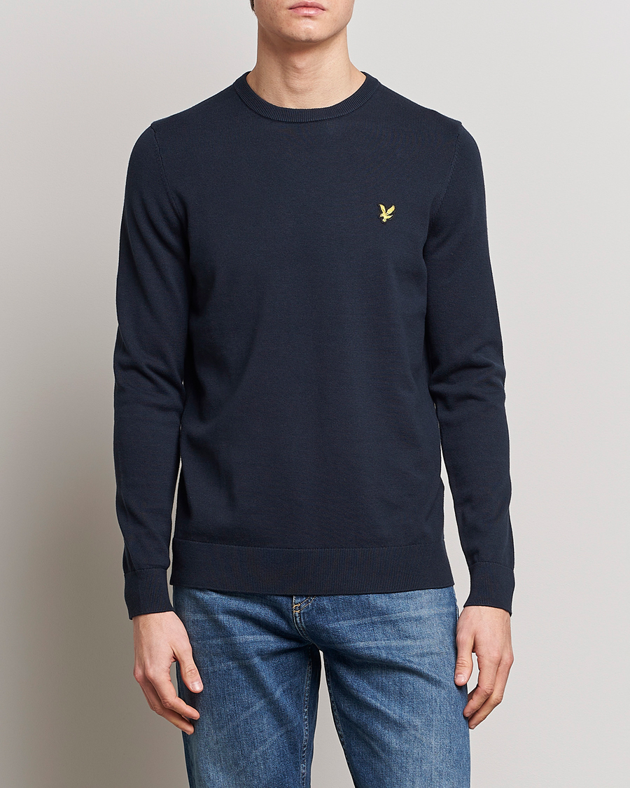 Homme | Pulls Et Tricots | Lyle & Scott | Crew Neck Cotton Sweater Dark Navy