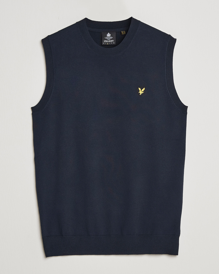 Homme | Pulls Et Tricots | Lyle & Scott | Cotton Vest Dark Navy