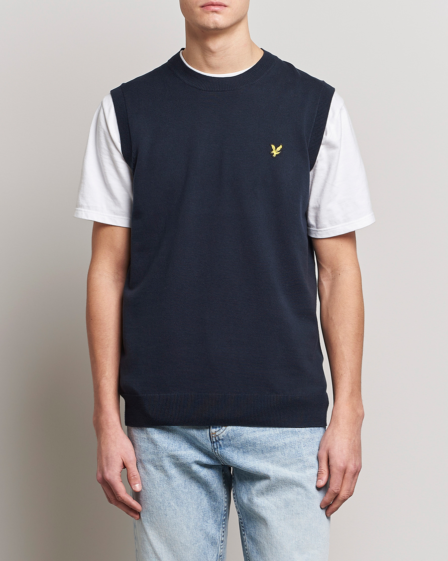 Homme | Pulls Et Tricots | Lyle & Scott | Cotton Vest Dark Navy