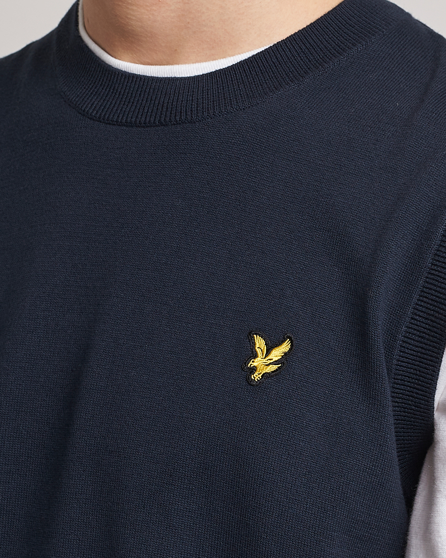 Homme | Pulls Et Tricots | Lyle & Scott | Cotton Vest Dark Navy