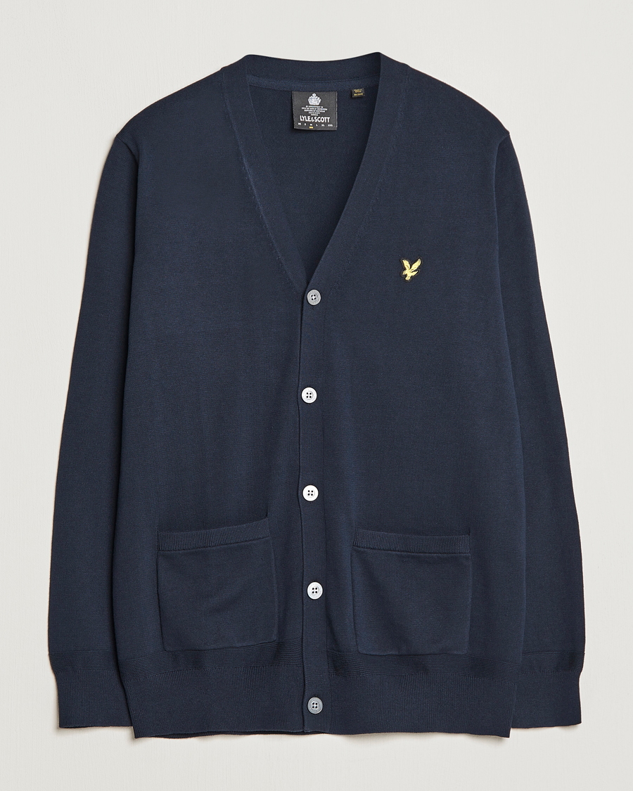 Homme | Pulls Et Tricots | Lyle & Scott | Cotton Cardigan Dark Navy