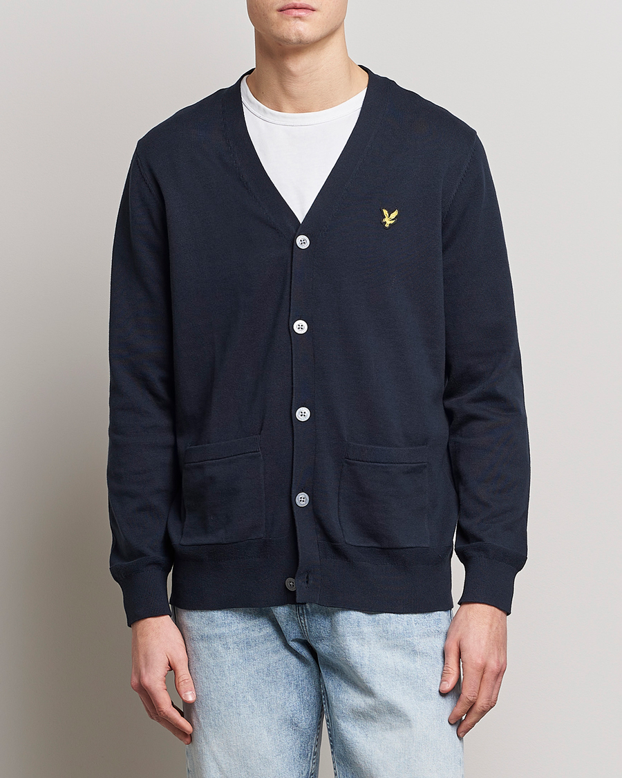 Homme | Pulls Et Tricots | Lyle & Scott | Cotton Cardigan Dark Navy