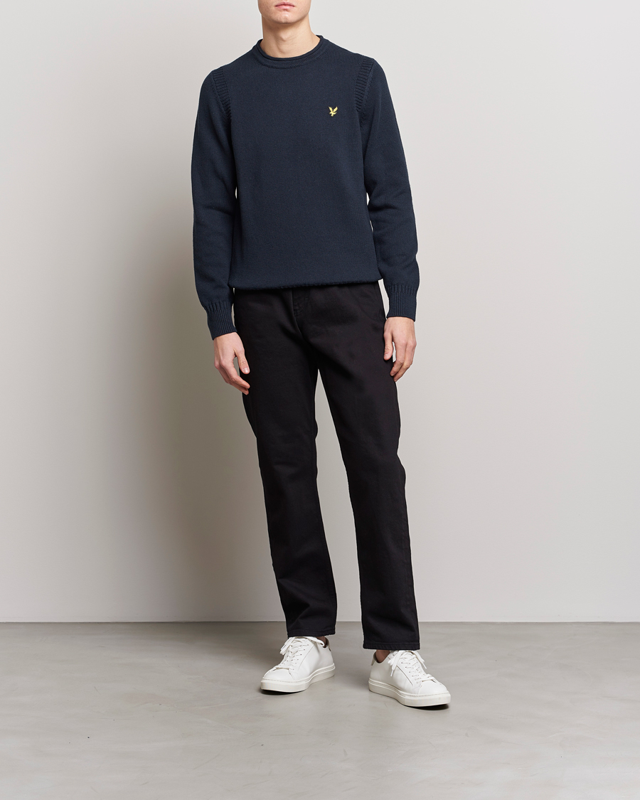 Homme | Pulls Et Tricots | Lyle & Scott | Soef Rll Mock Neck Sweater Dark Navy