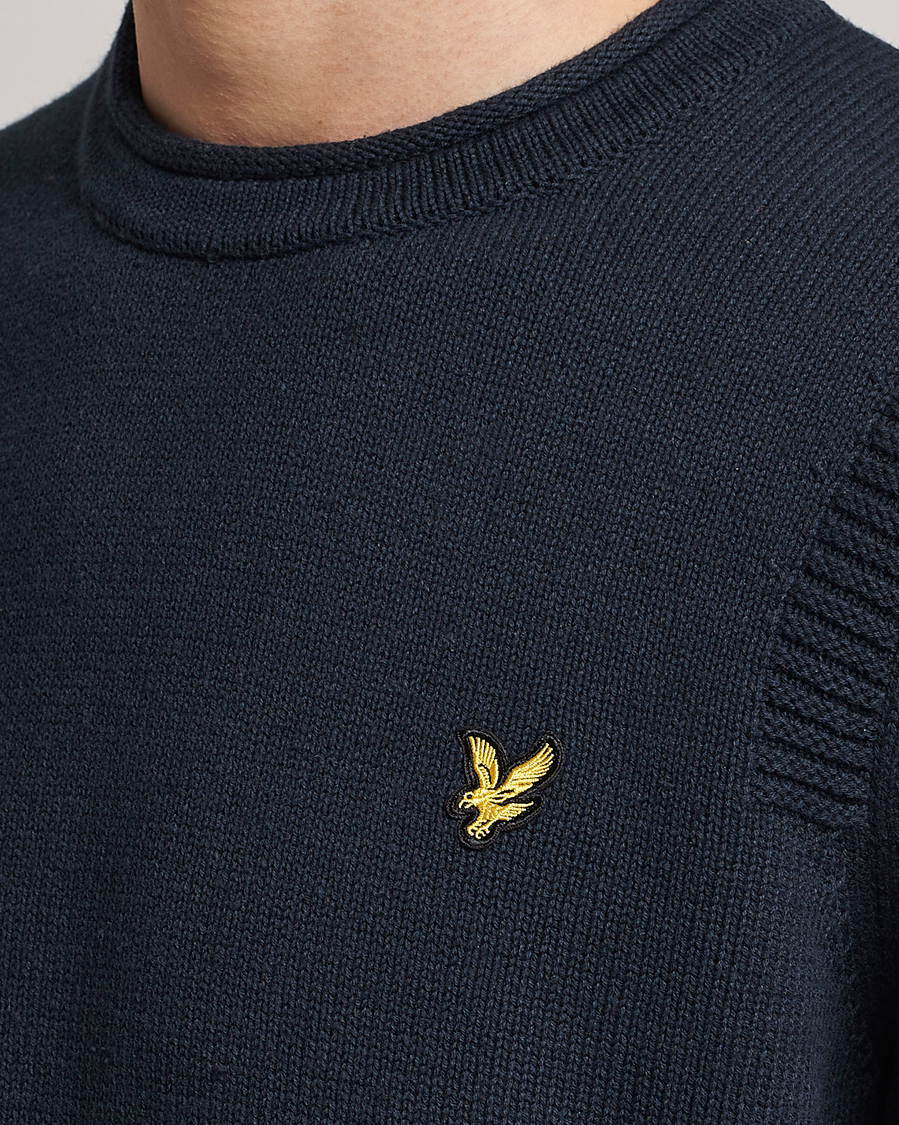 Homme | Pulls Et Tricots | Lyle & Scott | Soef Rll Mock Neck Sweater Dark Navy