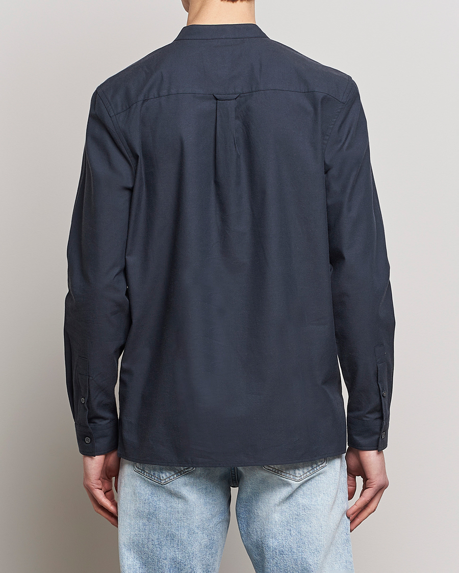 Homme | Chemises | Lyle & Scott | Marl Grandad Shirt Dark Navy