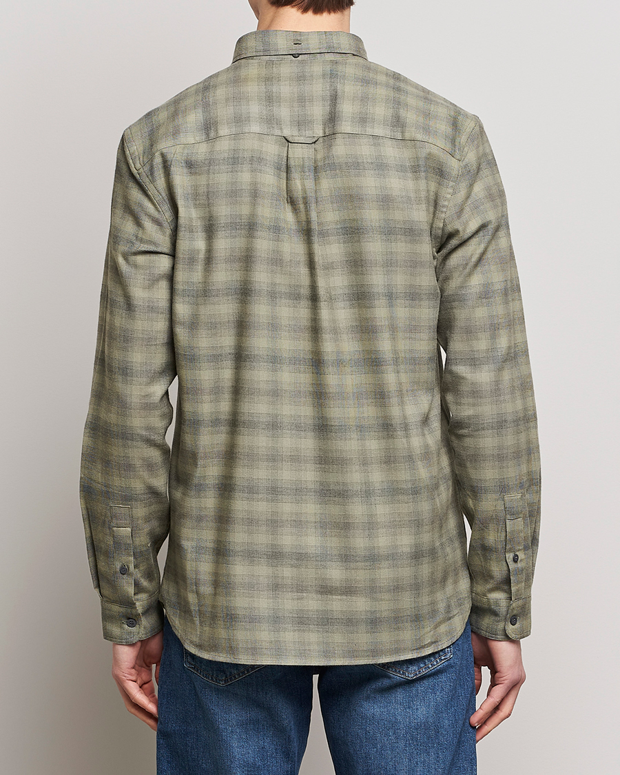 Homme | Chemises | Lyle & Scott | Button Down Flannel Shirt Sea Weed