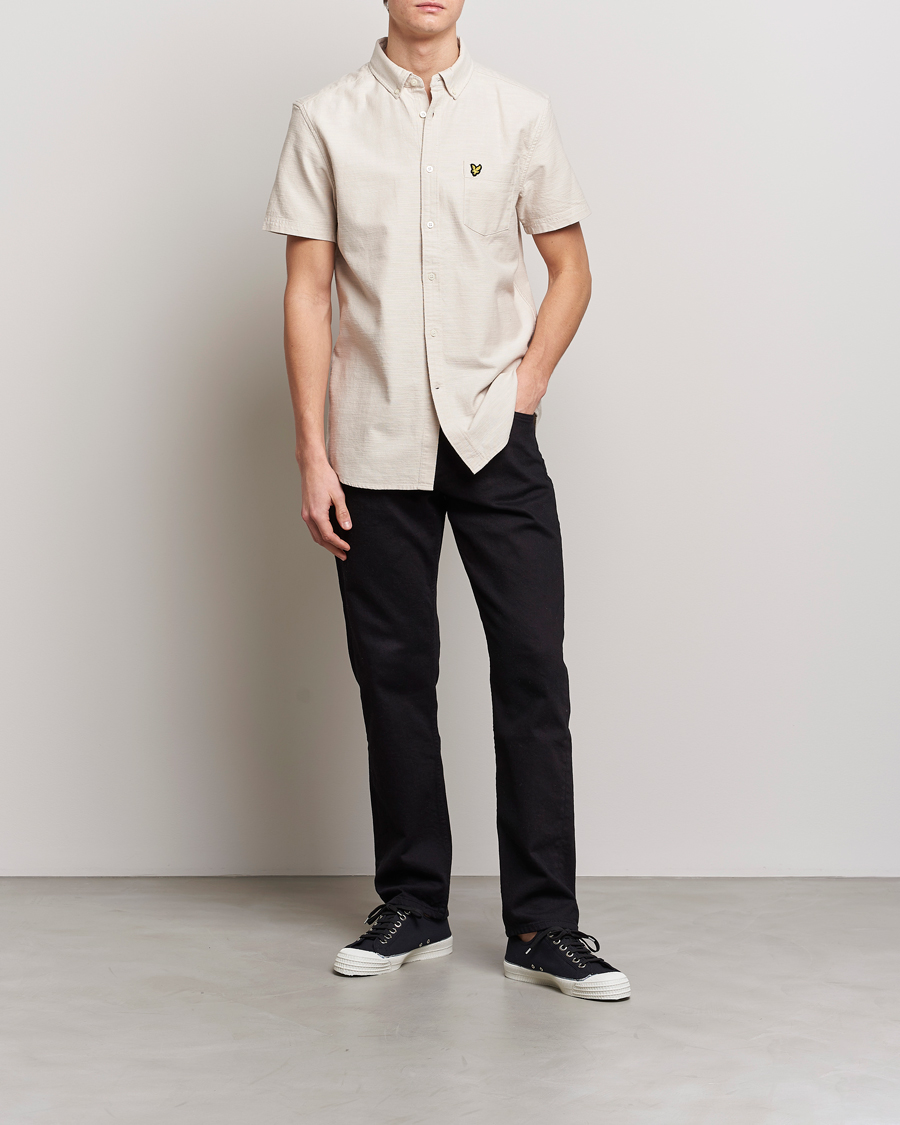 Homme | Chemises | Lyle & Scott | Cotton Slub Short Sleeve Shirt Cove