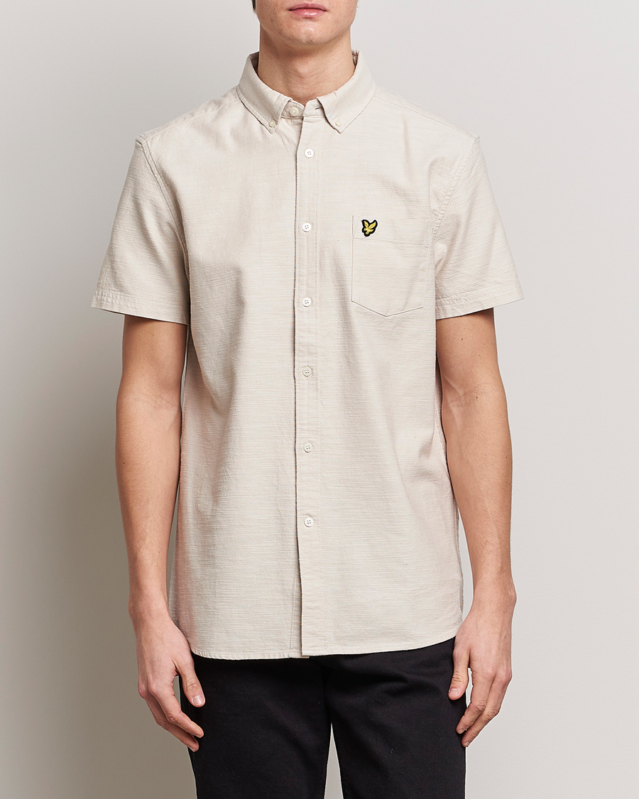 Homme | Chemises | Lyle & Scott | Cotton Slub Short Sleeve Shirt Cove