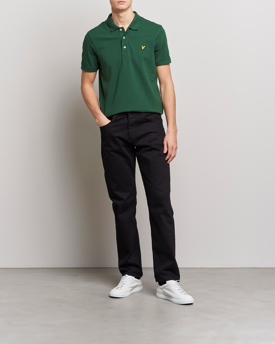 Homme | Polos | Lyle & Scott | Plain Pique Polo English Green