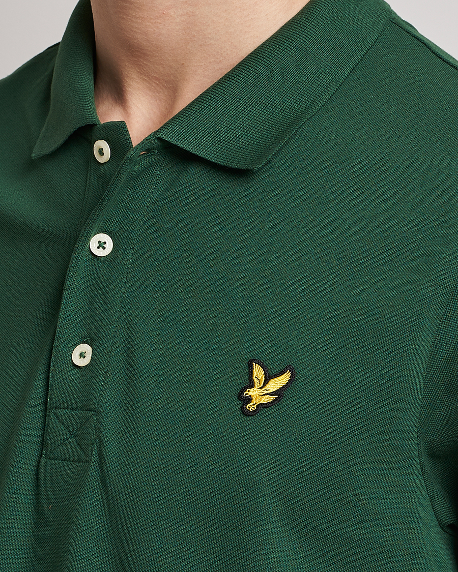 Homme | Polos | Lyle & Scott | Plain Pique Polo English Green