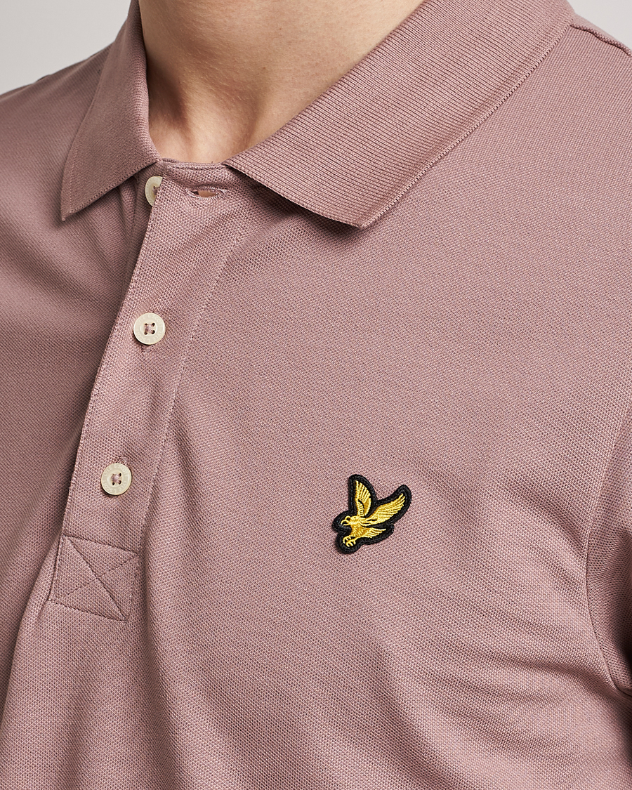 Homme | Polos | Lyle & Scott | Plain Pique Polo Hutton Pink