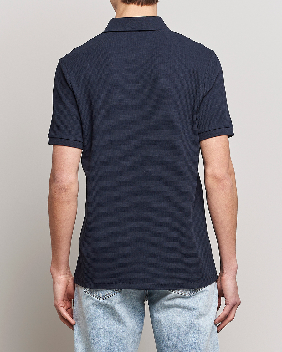 Homme | Polos | Lyle & Scott | Milano Trim Pique Polo Dark Navy