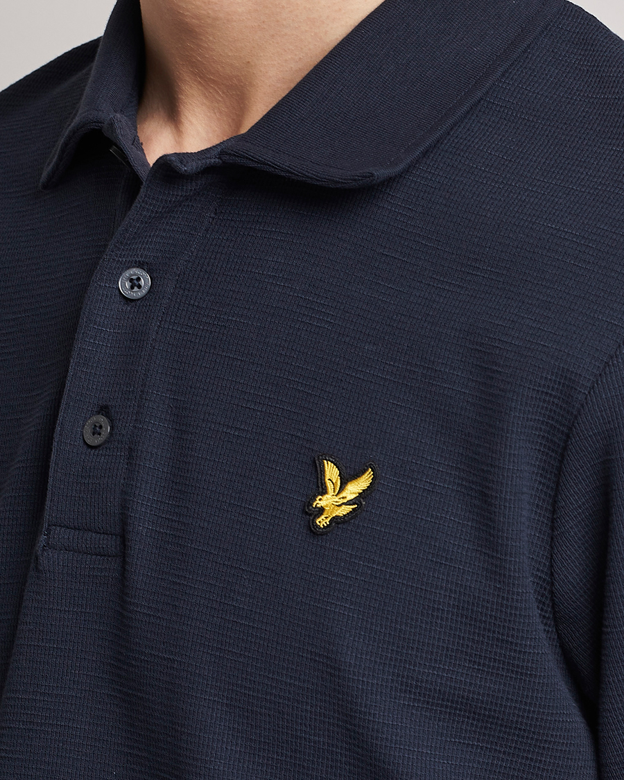 Homme | Polos | Lyle & Scott | Milano Trim Pique Polo Dark Navy
