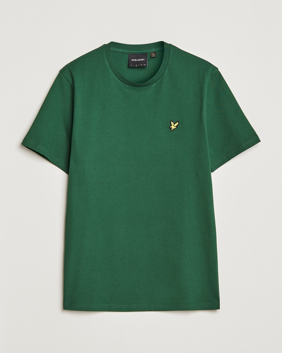 Homme | T-shirts | Lyle & Scott | Crew Neck Organic Cotton Tee English Green