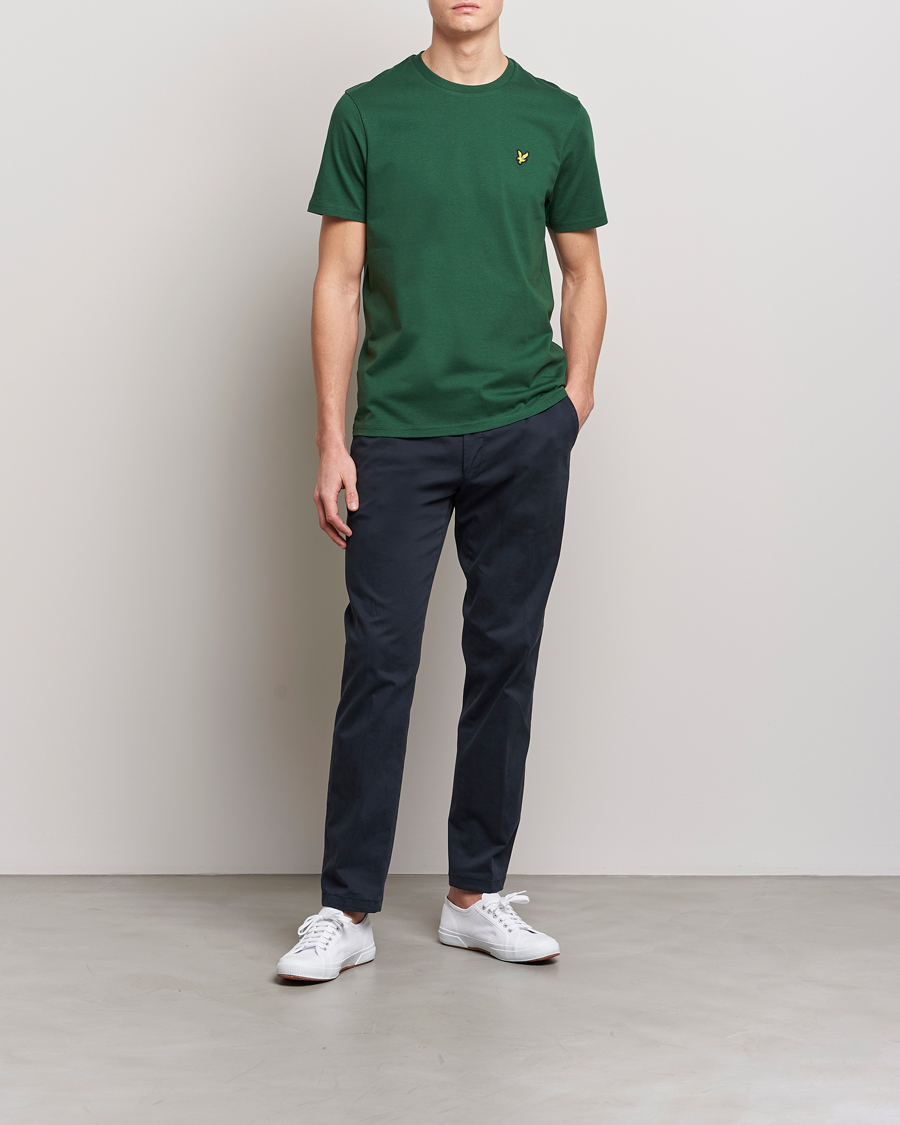 Homme | T-shirts | Lyle & Scott | Crew Neck Organic Cotton Tee English Green