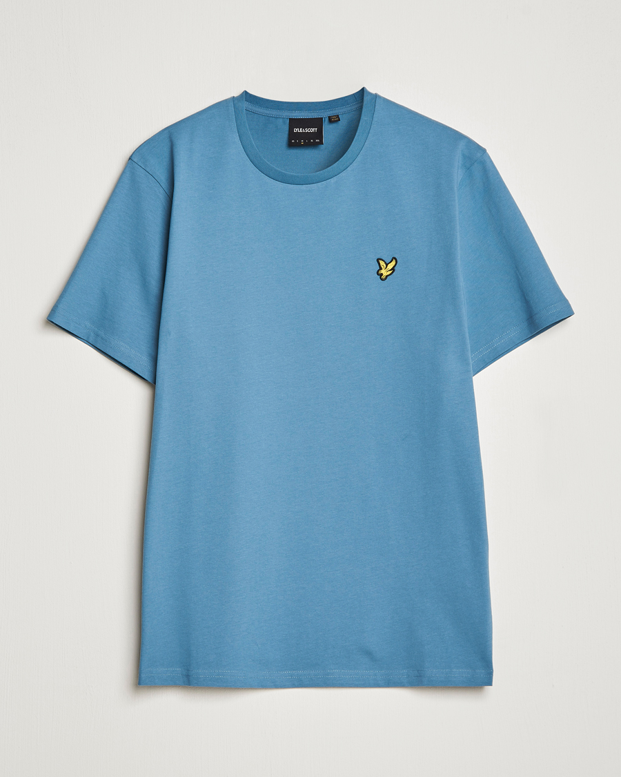 Homme | T-shirts | Lyle & Scott | Crew Neck Organic Cotton Tee Skipton Blue