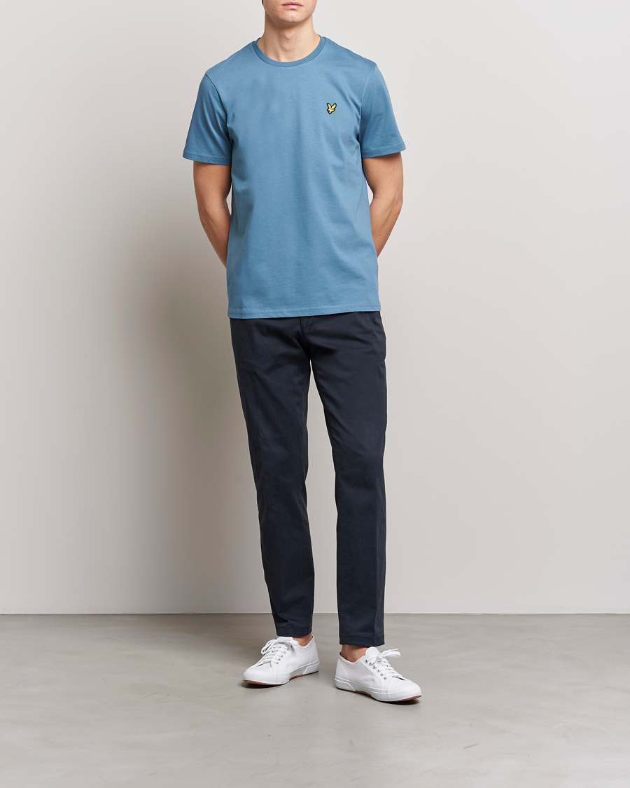 Homme | T-shirts | Lyle & Scott | Crew Neck Organic Cotton Tee Skipton Blue