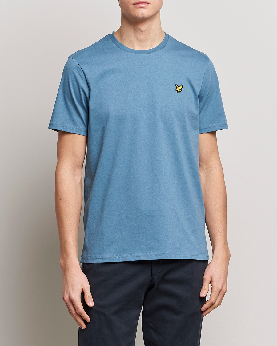 Homme | T-shirts | Lyle & Scott | Crew Neck Organic Cotton Tee Skipton Blue