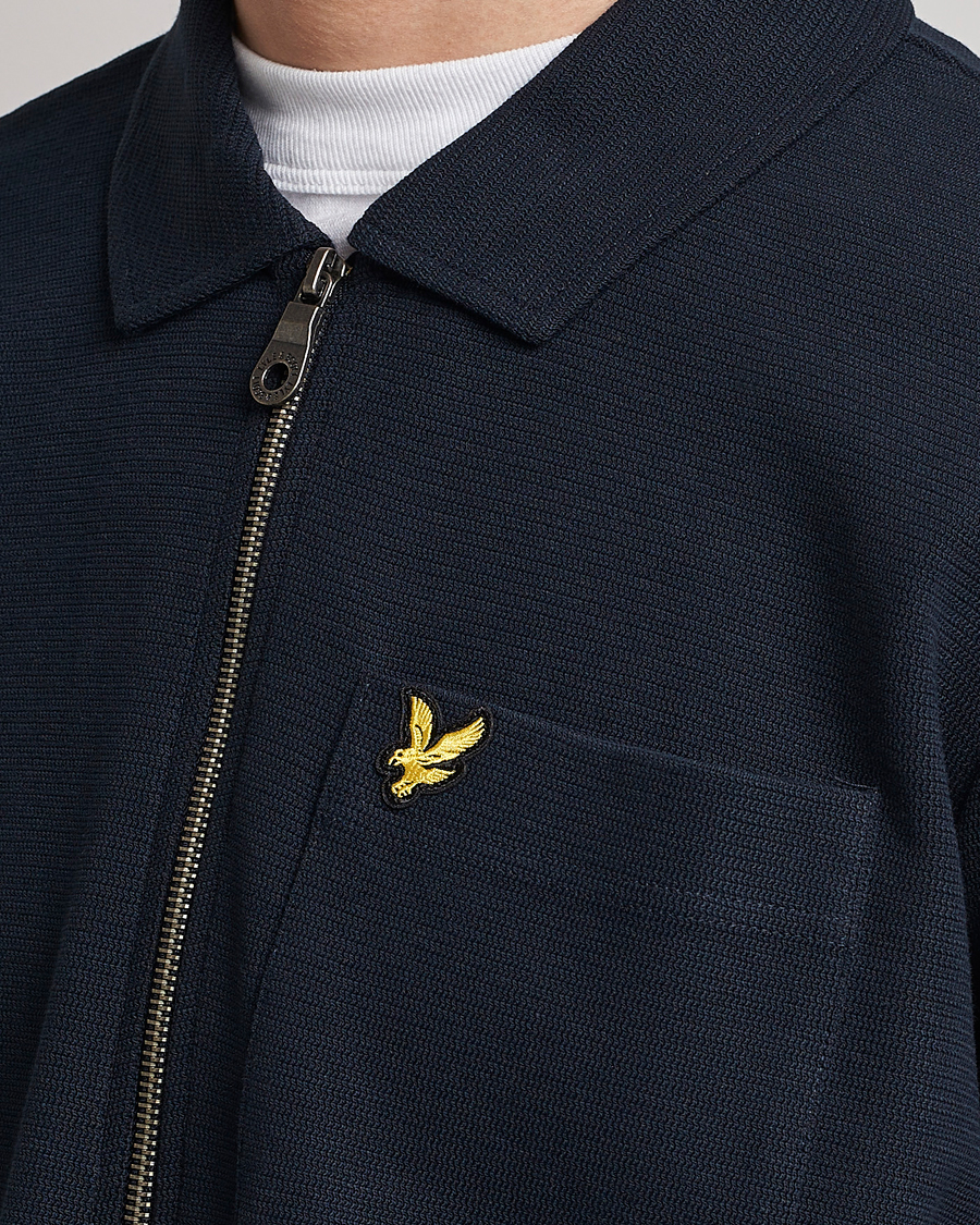 Homme | Pulls Et Tricots | Lyle & Scott | Crest Half Zip Sweater Dark Navy