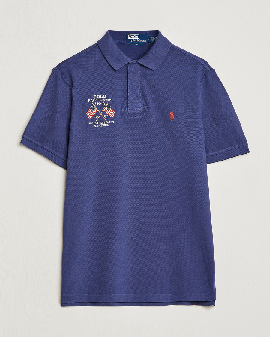 Homme | Polos | Polo Ralph Lauren | Classic Fit Flag Polo Boathouse Navy