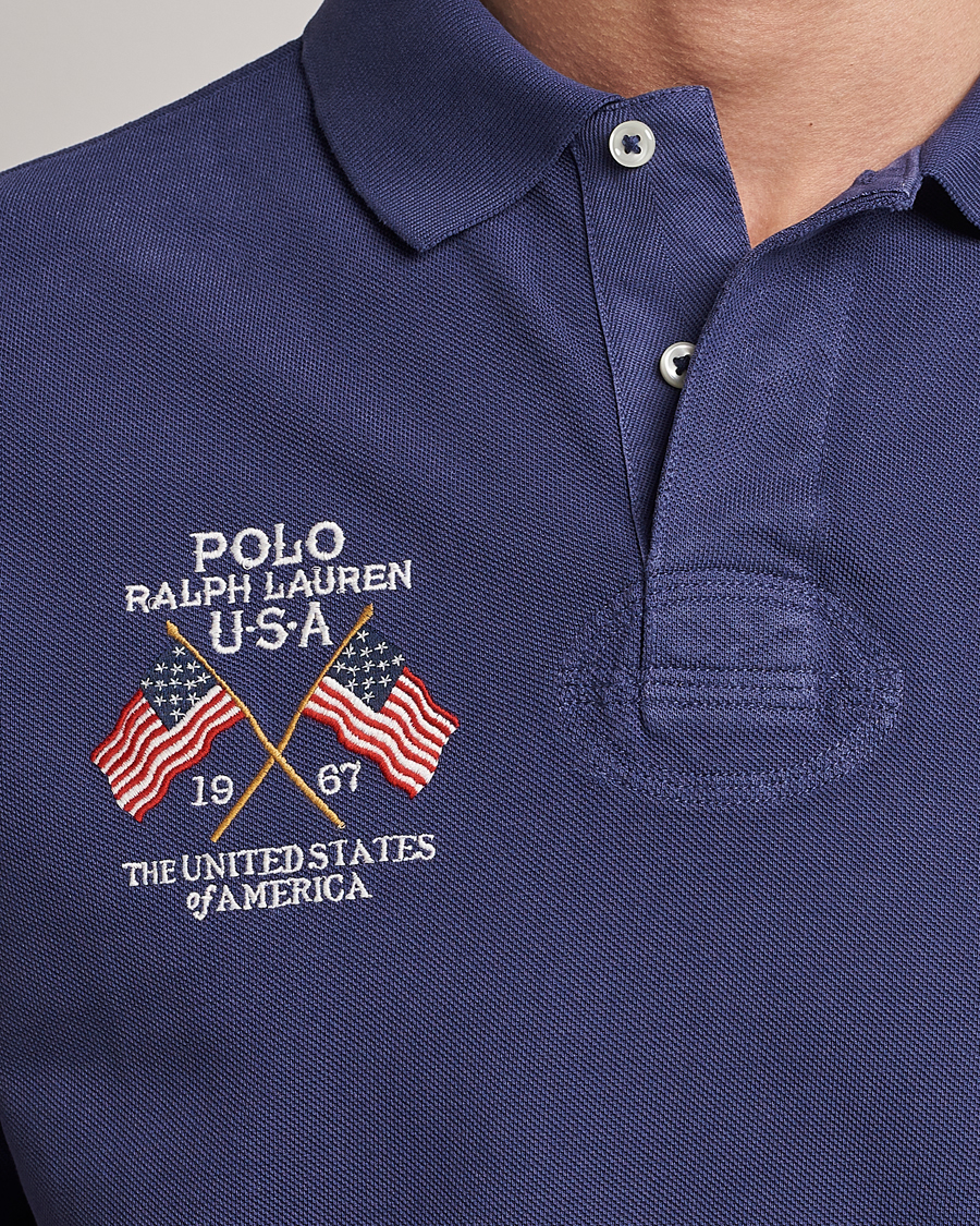Homme | Polos | Polo Ralph Lauren | Classic Fit Flag Polo Boathouse Navy