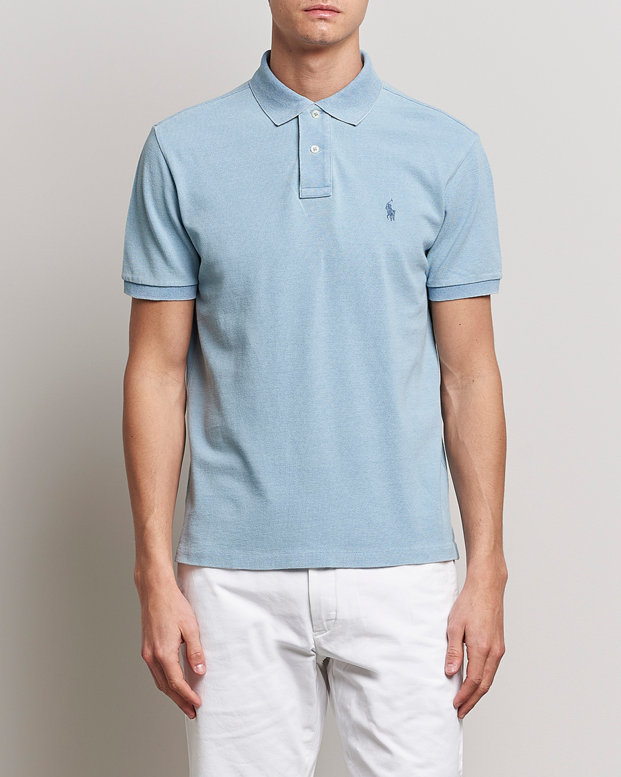 Homme | Polos | Polo Ralph Lauren | Custom Slim Fit Polo Light Indigo