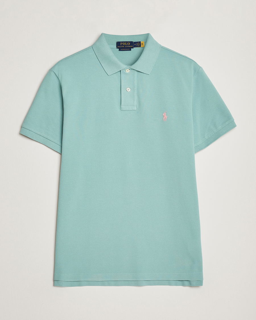 Homme | Polos | Polo Ralph Lauren | Custom Slim Fit Polo Essex Green